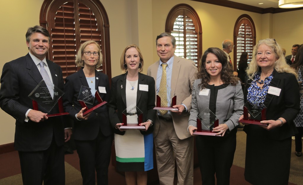 2014 Pro Bono Award Recipients (from L to R)Wes Tibbals - Rosemary Armstrong - Betsey Hapner - Morris "Sandy" Weinberg, Jr. - Sara Alpert -Jan Brown