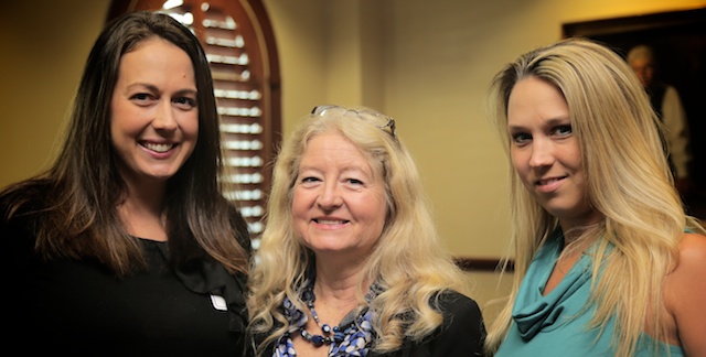 Jan with James Hoyer Attorneys Jillian Estes and Jess Hoyer