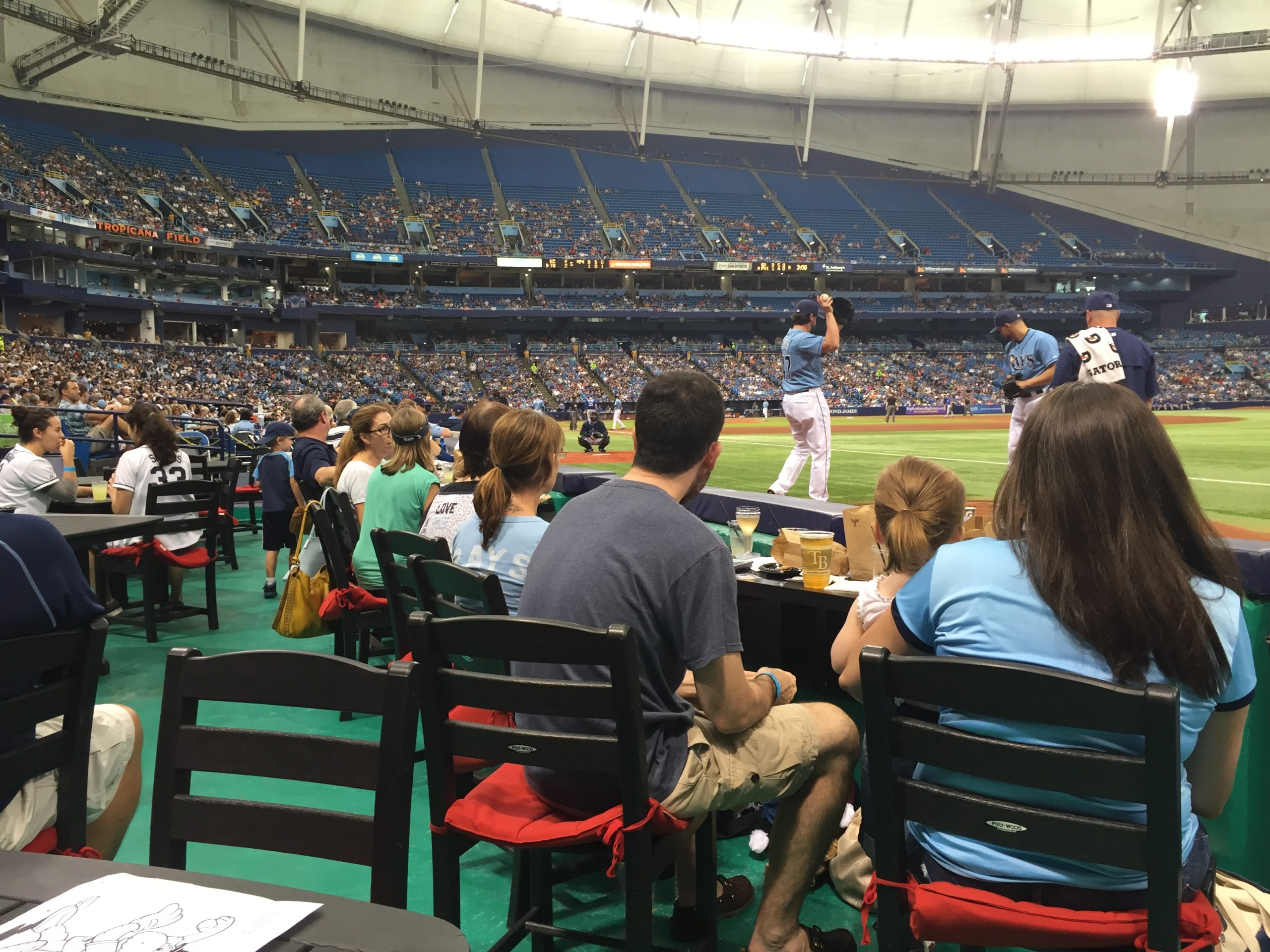 The James Hoyer whistleblower law firm take in a Tampa Bay Rays game.
