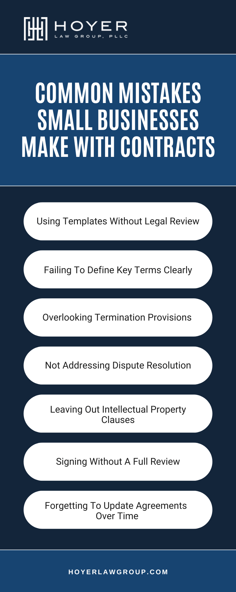 Common Mistakes Small Businesses Make With Contracts Infographic