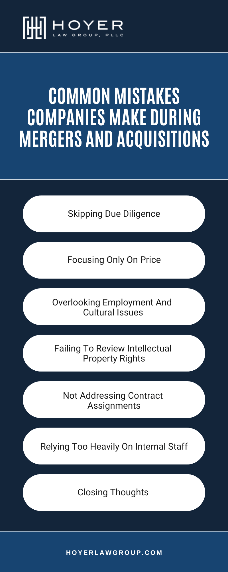 Common Mistakes Companies Make During Mergers And Acquisitions Infographic